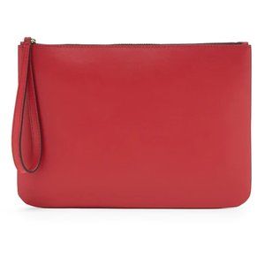 Leather Wristlet Clutch